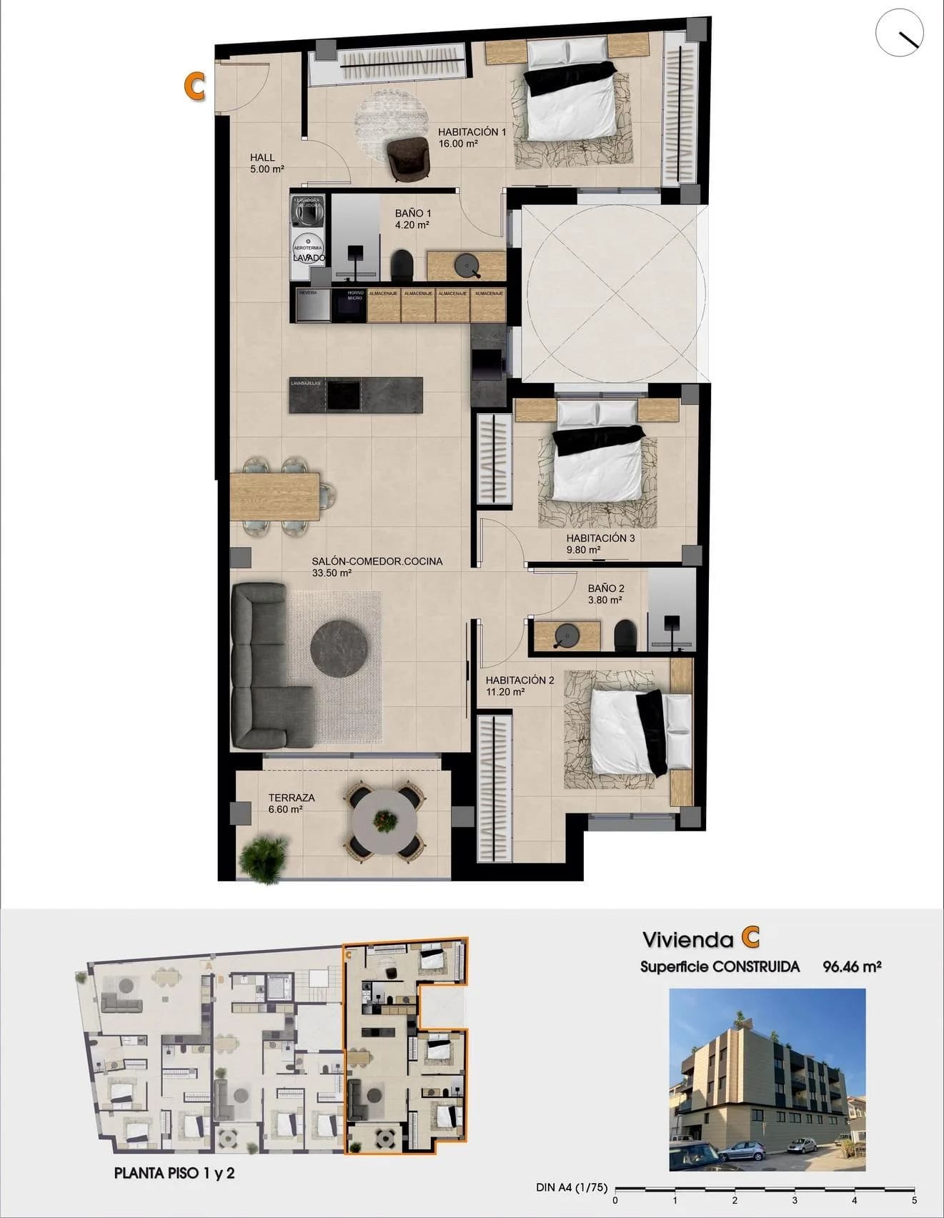 3 Bedroom Apartment for Sale in Catral, Alicante - Image 7