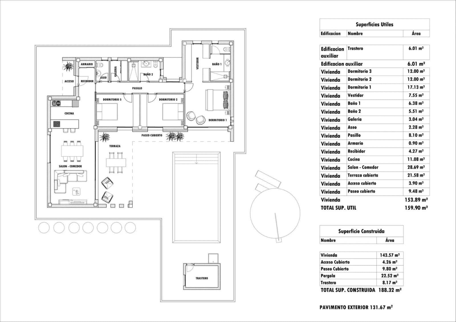 Villa de 3 dormitorios en venta en Aspe, Alicante - Image 8