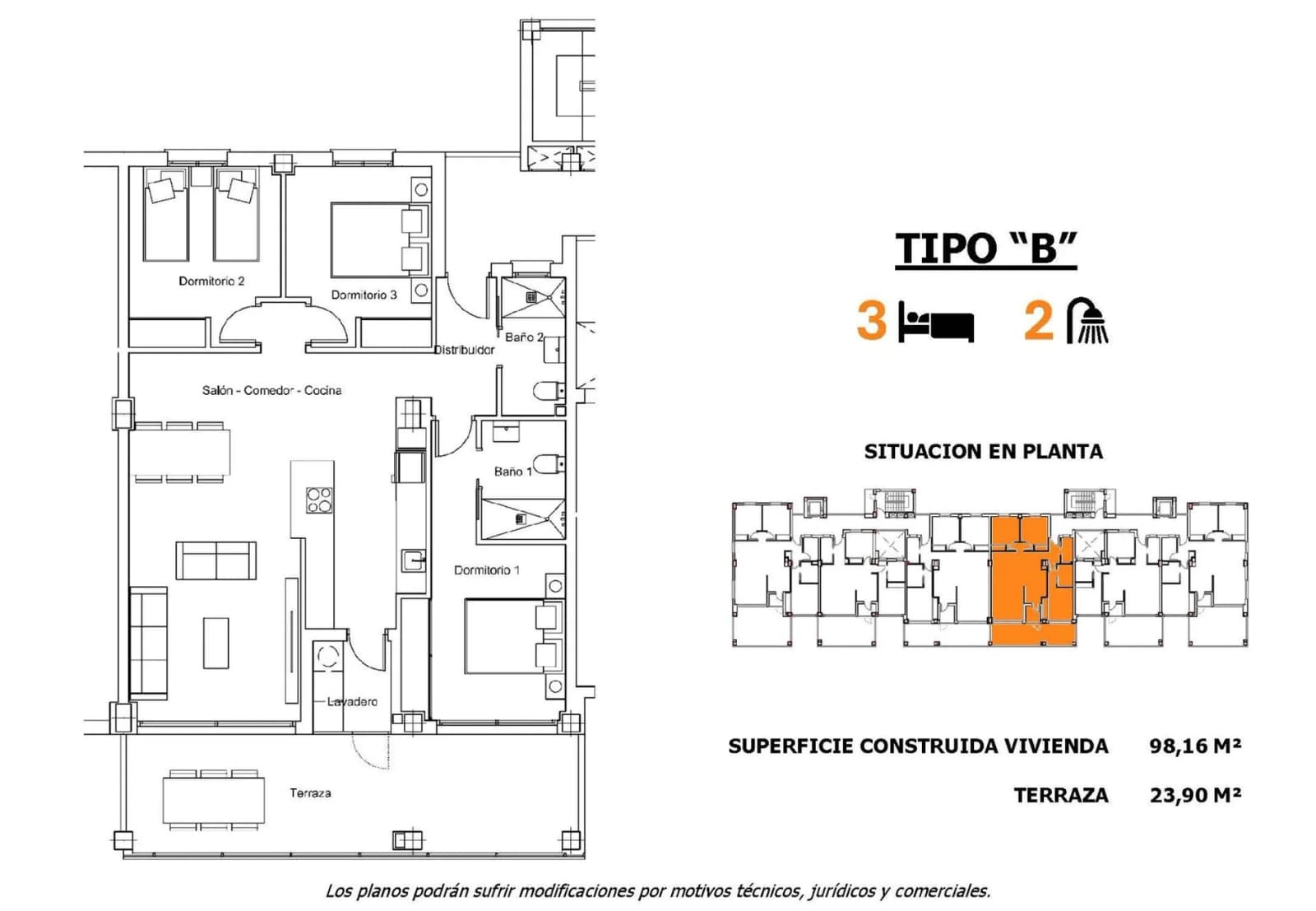 Apartment met 3 slaapkamers te koop in San Miguel de Salinas, Alicante - Image 8